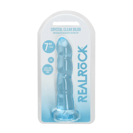 REALROCK Crystal Clear Intimate Model 17 cm with Suction Base