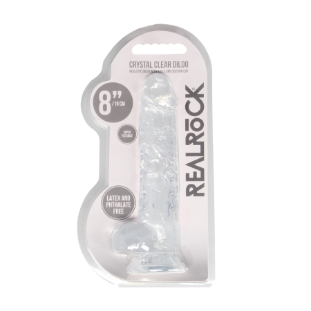 REALROCK Crystal Clear Intimate System with Suction Cup 21 cm Transparent