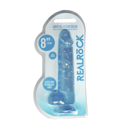 REALROCK Crystal Clear Intimate System with Suction Cup 21 cm Transparent