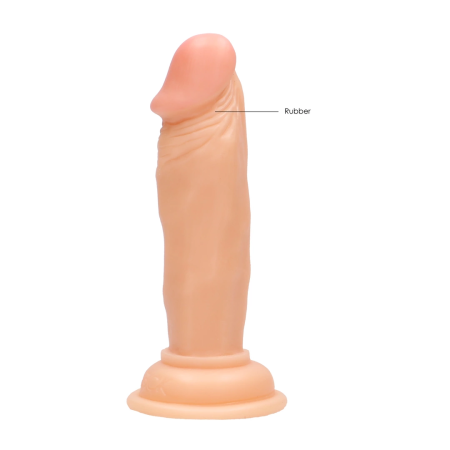 RealRock Intimate Model 15 cm - Anatomical Rubber Form with Suction Base, Beige