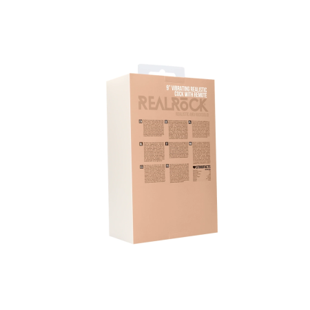 RealRock Vibrating Intimate Machine 23 cm - Natural Skin Tone, Suction Base