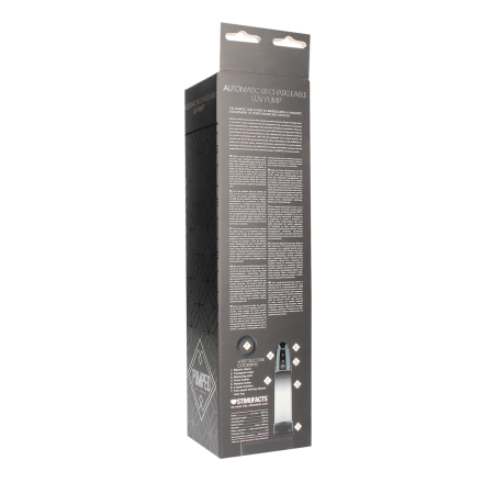 LuvPump Automatic Rechargeable Intimate Vacuum System 20cm Silicone Black