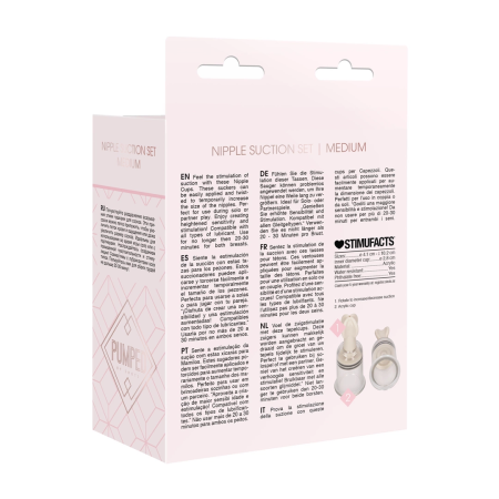 Shots Nipple Suction System Medium - Adjustable Vacuum Cups Set