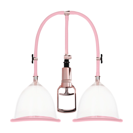 Shots Pumped Breast Enhancement Set Large - Adjustable Vacuum System