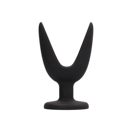 Master Series Split Expanding Intimate Plug 10 cm Black Silicone