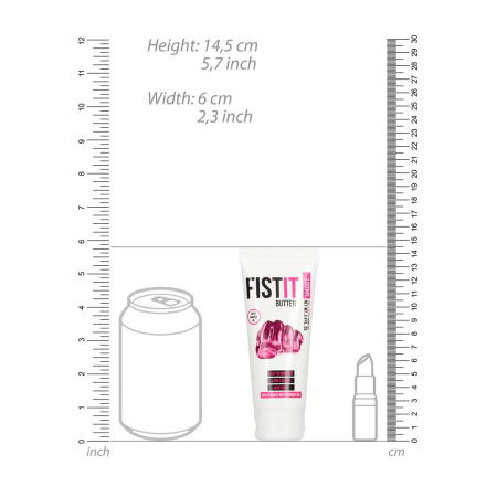 FistIt Waterbased Sliding Butter 100 ml - Long-Lasting Intimate Gel