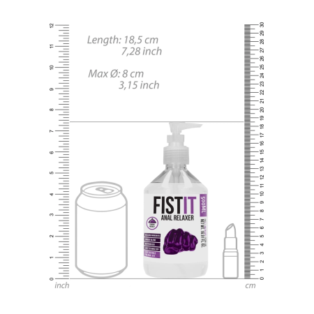 Fist It Water-Based Gel Lubricant 500 ml - Dermatologically Tested
