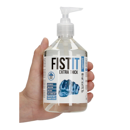 Fist It Extra Thick Water-Based Lubricant 500ml - Long-Lasting Formula
