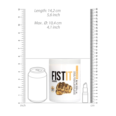 Fist It Water-Based Lubricant 1000ml - Long-Lasting Formula, Neutral Scent