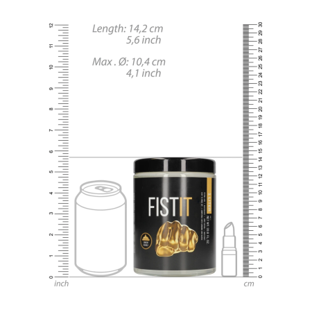 Fist It Water-Based Lubricant 1000 ml - Large Transparent Gel Jar