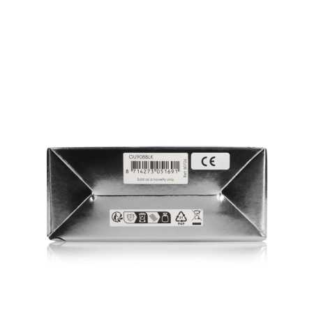 OUCH! Black Pointed Vibrating Prostate Device with Remote, Silicone