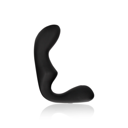 OUCH! Black Pointed Vibrating Prostate Device with Remote, Silicone