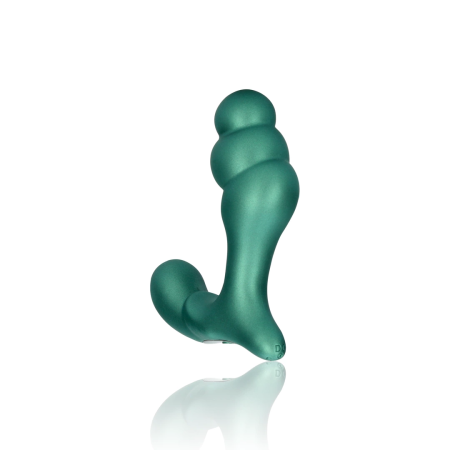 OUCH! Stacked Intimate Massager with Remote Control Metallic Green