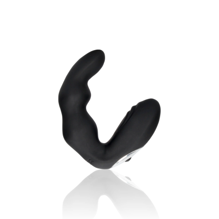OUCH! Bent Vibrating Prostate Device Remote Controlled Black 10 Modes