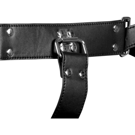 Shots Leather Arm Binder Model - Adjustable Black Restraint System