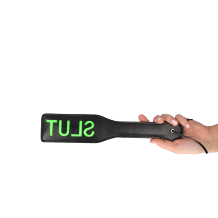 Ouch! Glow in the Dark Paddle - Luminous Green Impact Toy