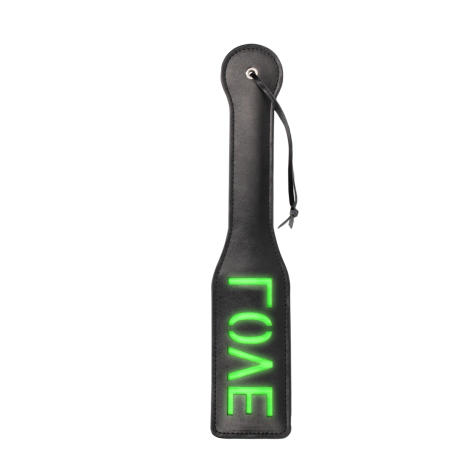 Ouch! Glow in the Dark Love Paddle - Luminous Bondage Accessory