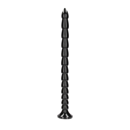 OUCH! Stacked Flexible Anal Snake 50 cm - Silicone, Suction Cup, Black