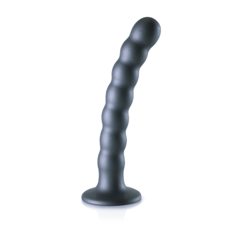 Ouch! Beaded Silicone Model with Suction Cup 16.5 cm Metallic Finish