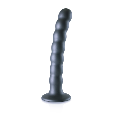 Ouch! Beaded Silicone Model with Suction Cup 16.5 cm Metallic Finish