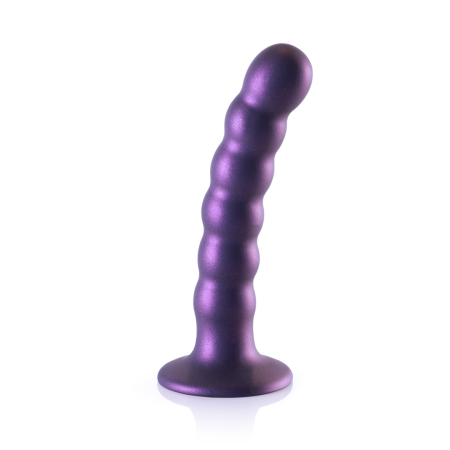 Ouch! Beaded Silicone G-Spot Model 13cm Metallic Suction Base