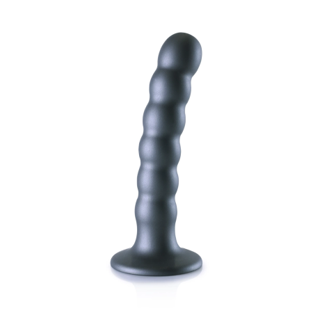 Ouch! Beaded Silicone G-Spot Intimate Device 13 cm Metallic Finish