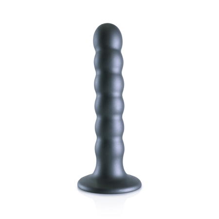 Ouch! Beaded Silicone G-Spot Intimate Device 13 cm Metallic Finish