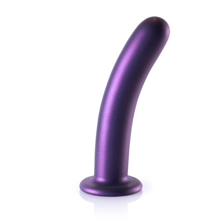Ouch! Smooth Silicone G-Spot Model 17 cm Metallic with Suction Cup