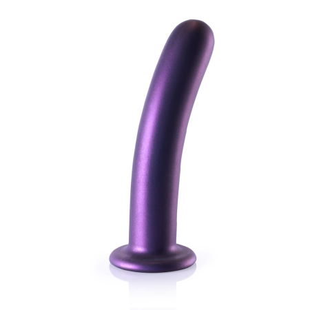 Ouch! Smooth Silicone G-Spot Model 17 cm Metallic with Suction Cup