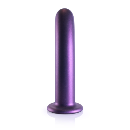 Ouch! Smooth Silicone G-Spot Model 17 cm Metallic with Suction Cup