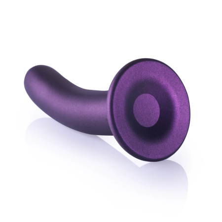 Ouch! Smooth Silicone G-Spot Model 17 cm Metallic with Suction Cup