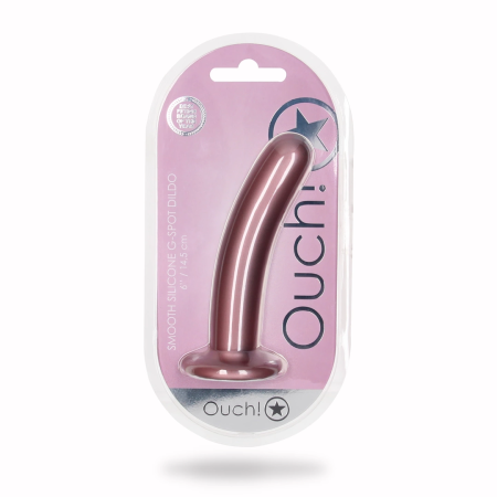 Ouch! Smooth Silicone Intimate Shape 14.5 cm Metallic Purple Model