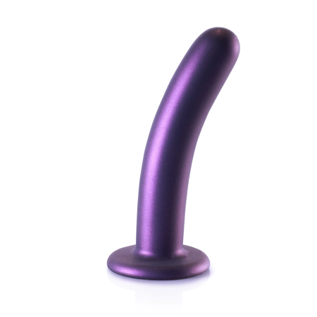 Ouch! Smooth Silicone Model 6'' Metallic - Intimate Device with Suction Cup