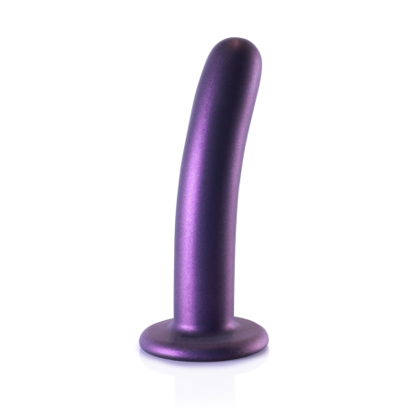 Ouch! Smooth Silicone Model 6'' Metallic - Intimate Device with Suction Cup