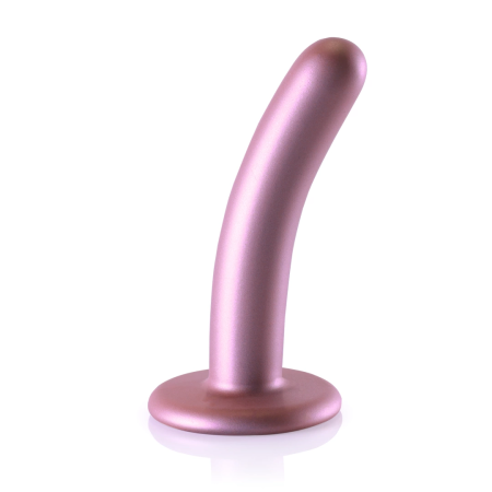 Ouch! Smooth Silicone Intimate Device 12 cm Metallic with Suction Cup