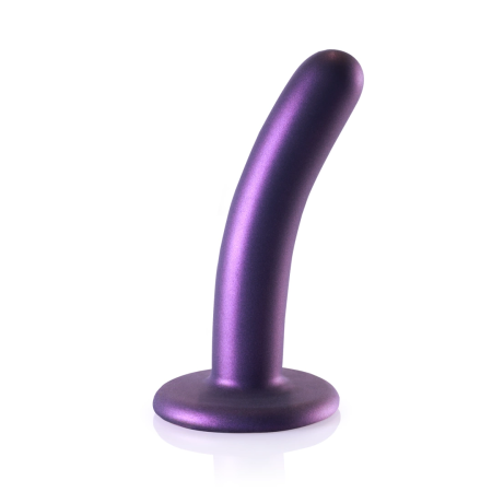 Ouch! Smooth Silicone Intimate Model with Suction Cup 12 cm Metallic