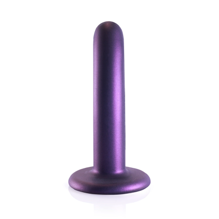Ouch! Smooth Silicone Intimate Model with Suction Cup 12 cm Metallic