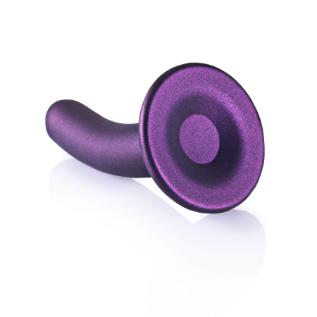 Ouch! Smooth Silicone Intimate Model with Suction Cup 12 cm Metallic