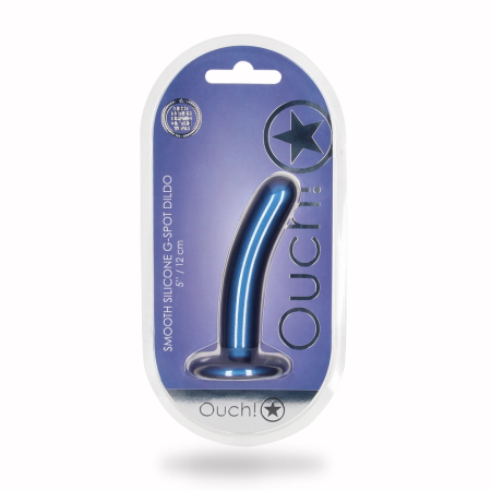Ouch! Smooth Silicone Intimate Model 12 cm Metallic Suction Base