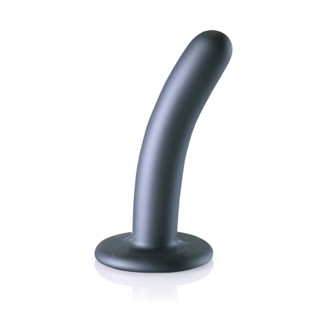 Ouch! Smooth Silicone Intimate Model 12 cm Metallic with Suction Cup