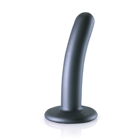 Ouch! Smooth Silicone Intimate Model 12 cm Metallic with Suction Cup