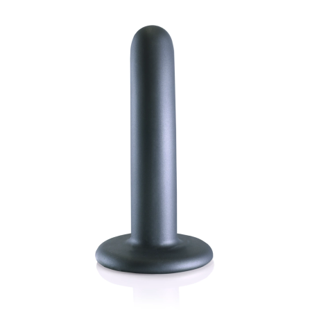 Ouch! Smooth Silicone Intimate Model 12 cm Metallic with Suction Cup