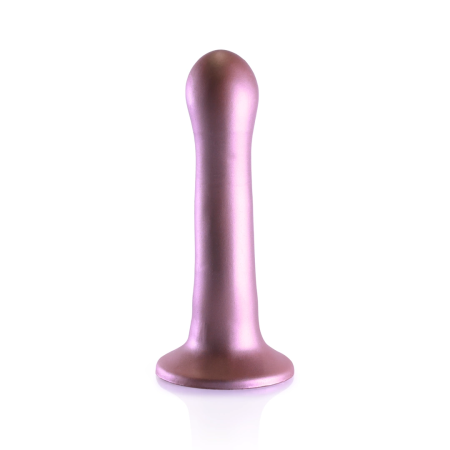 Ouch! Ultra Soft Silicone Curvy Model 17cm with Suction Cup Metallic