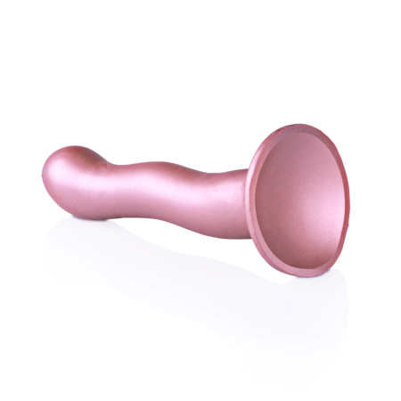 Ouch! Ultra Soft Silicone Curvy Model 17cm with Suction Cup Metallic