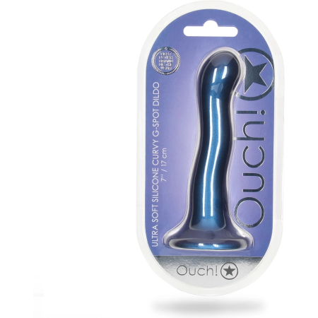 Ouch! Ultra Soft Silicone Curvy Intimate System 17 cm Metallic