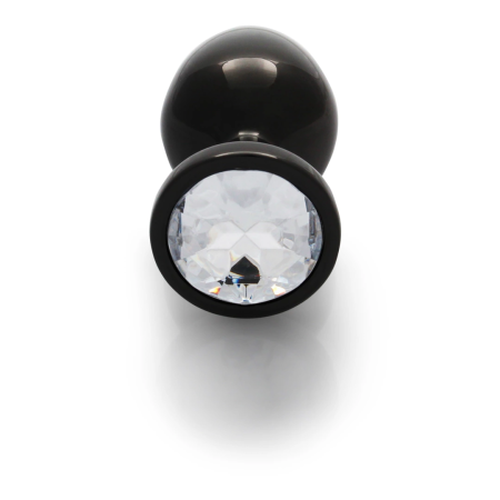 Ouch! Round Gem Aluminium Plug Medium - Elegant Metal Design & Jewel Base