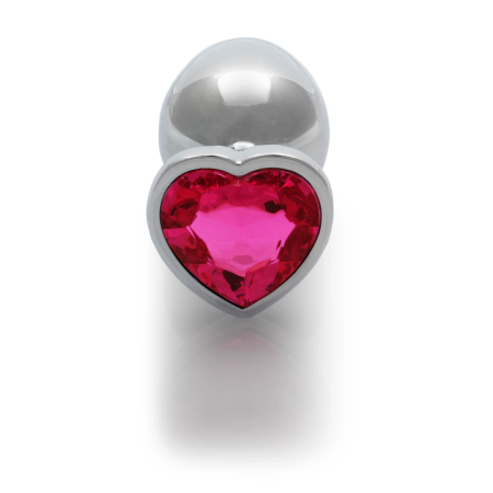 Ouch! Heart Gem Intimate Accessory Large - Metal, Jewel Base