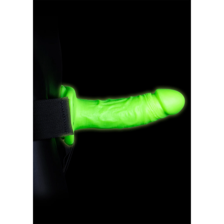 Ouch! Glow in the Dark Adjustable Strap-On Harness, Fluorescent Green