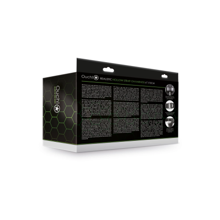 Ouch! Glow in the Dark Adjustable Strap-On Harness, Fluorescent Green