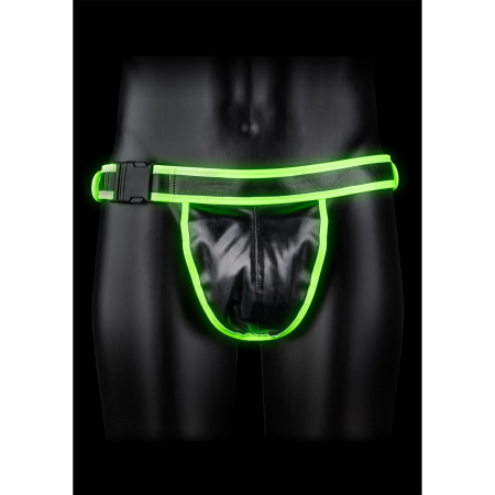 OUCH! Jockstrap with Buckle L/XL - Adjustable Glow-in-the-Dark Harness